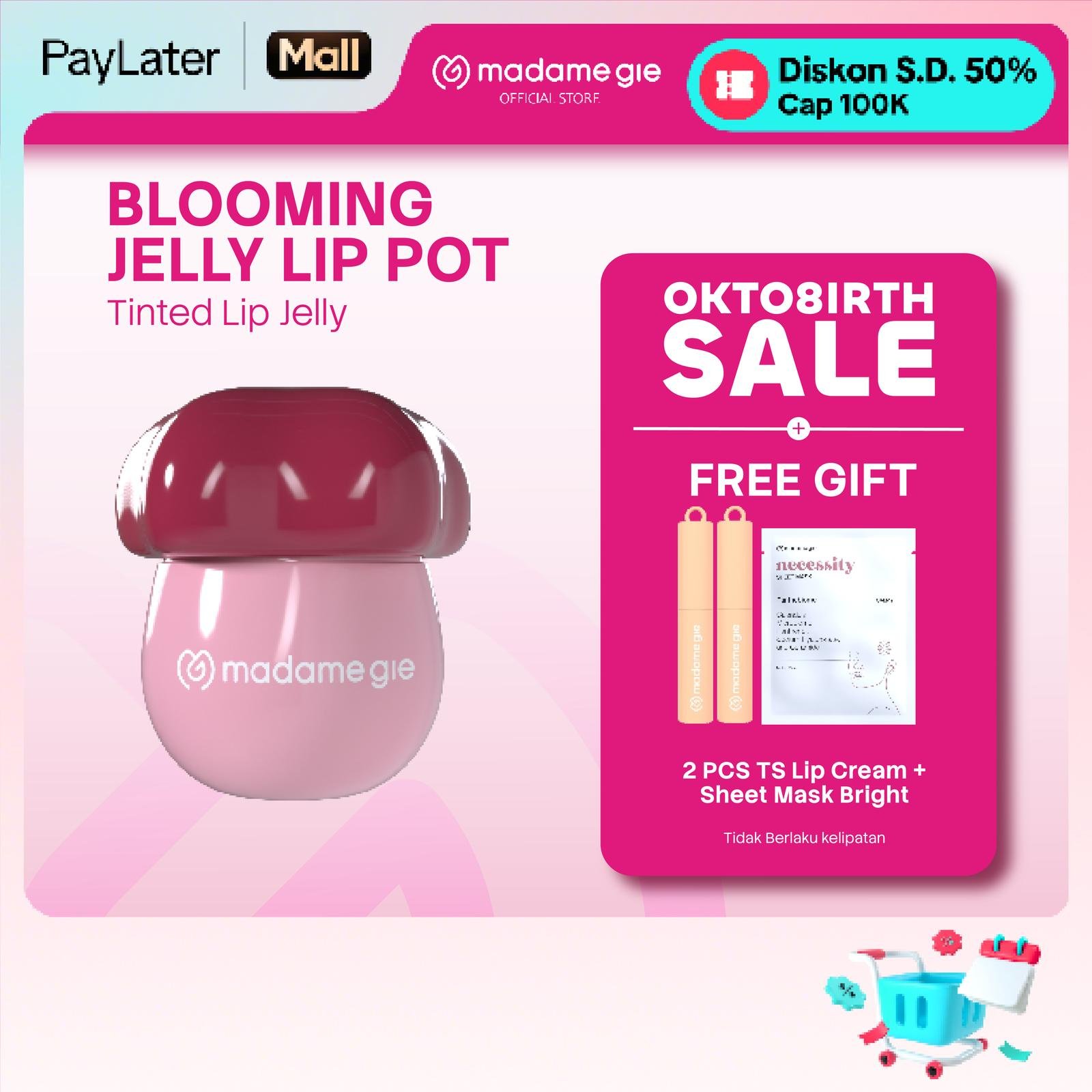 [BUY 1 GET 3 FREE GIFT] Madame Gie Blooming Jelly Lip Po