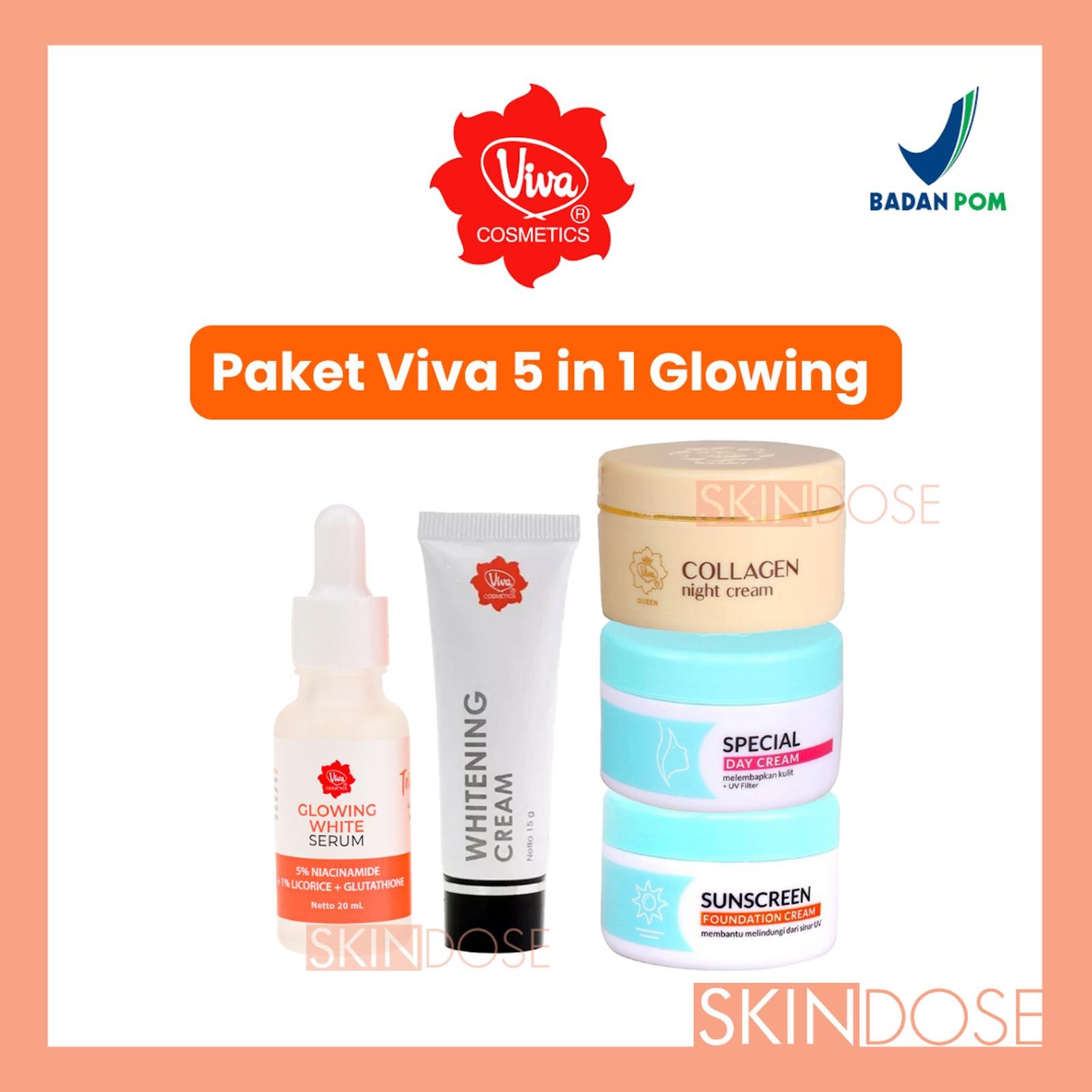 Paket Viva Skincare 5 in 1 Glowing