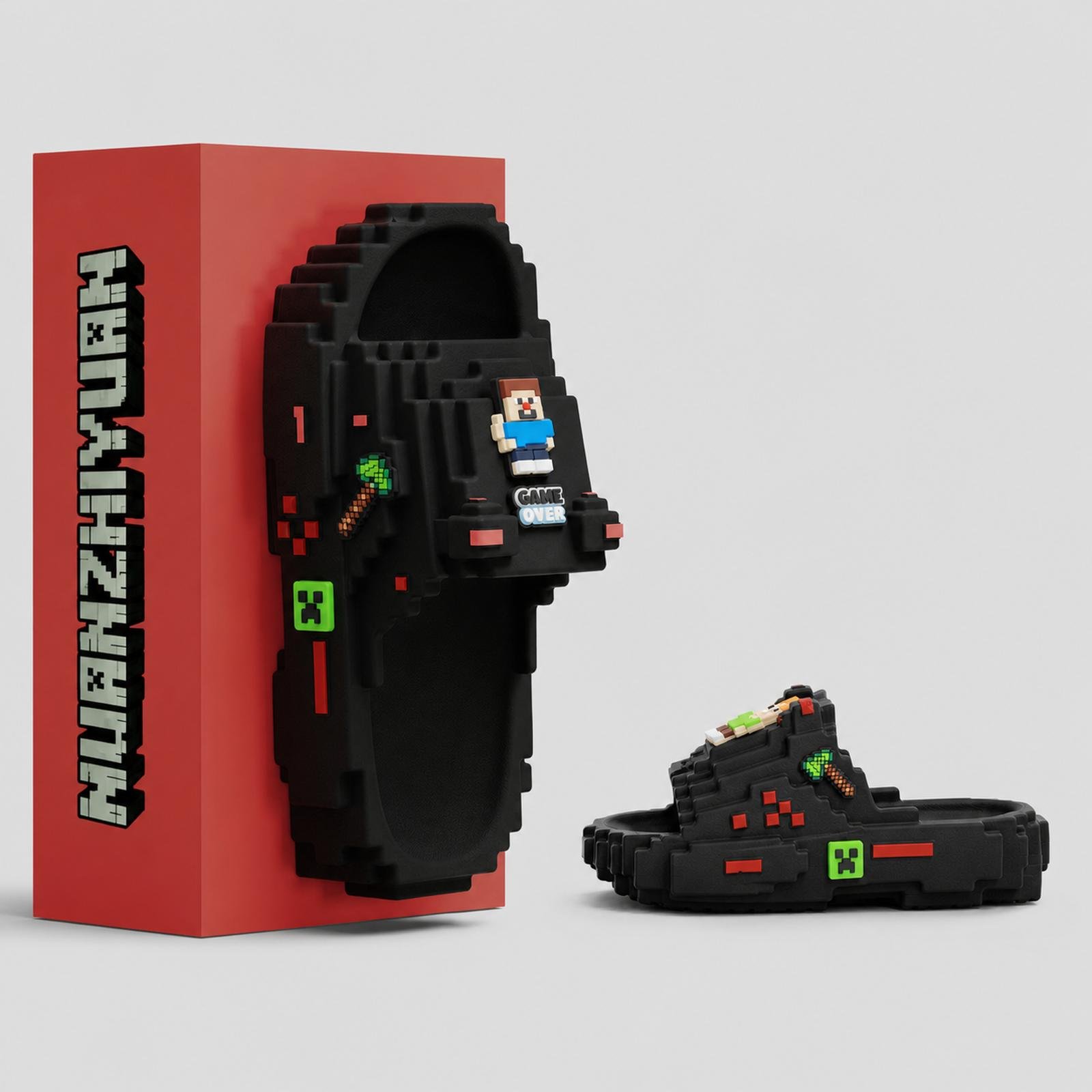 andaHome-24-41 Sandal Anak Unisex Lucu Empuk Anti Slip Minecraft