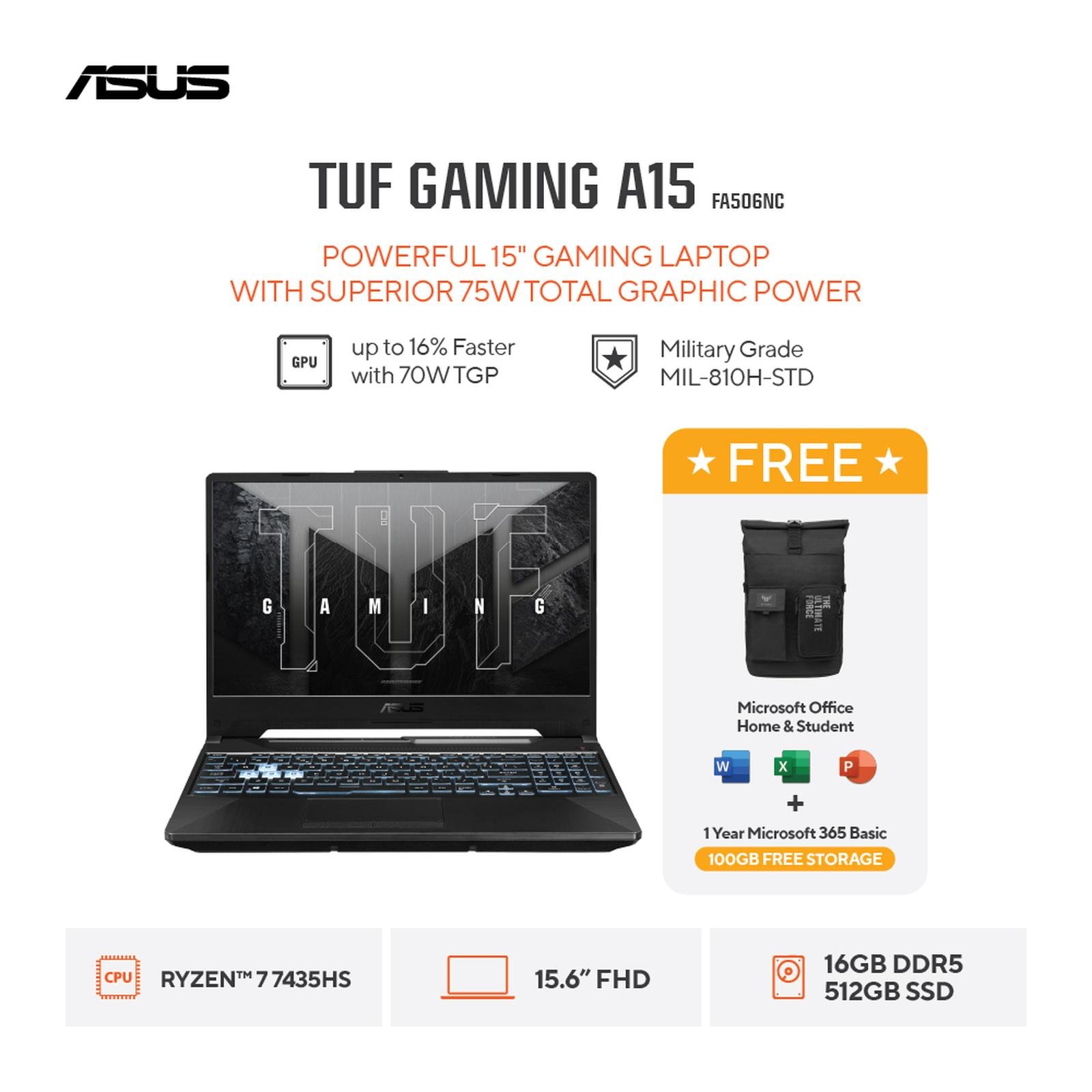 ASUS TUF Gaming A15 FA506NCR-R735B6T-HM -