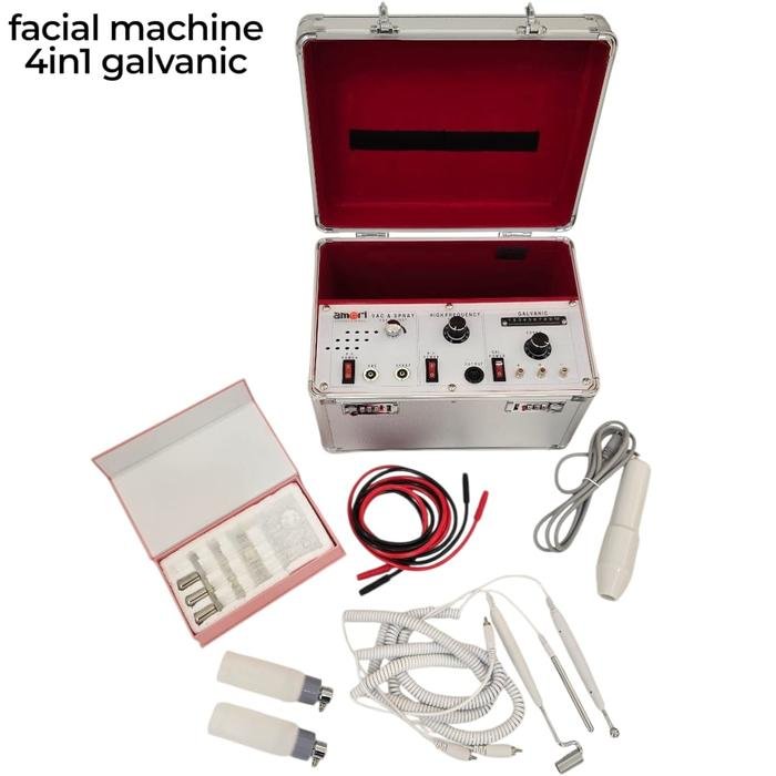 alat facial 4fungsi amori /mesin facial 4in1 /galvanik/HF/vacum/spray