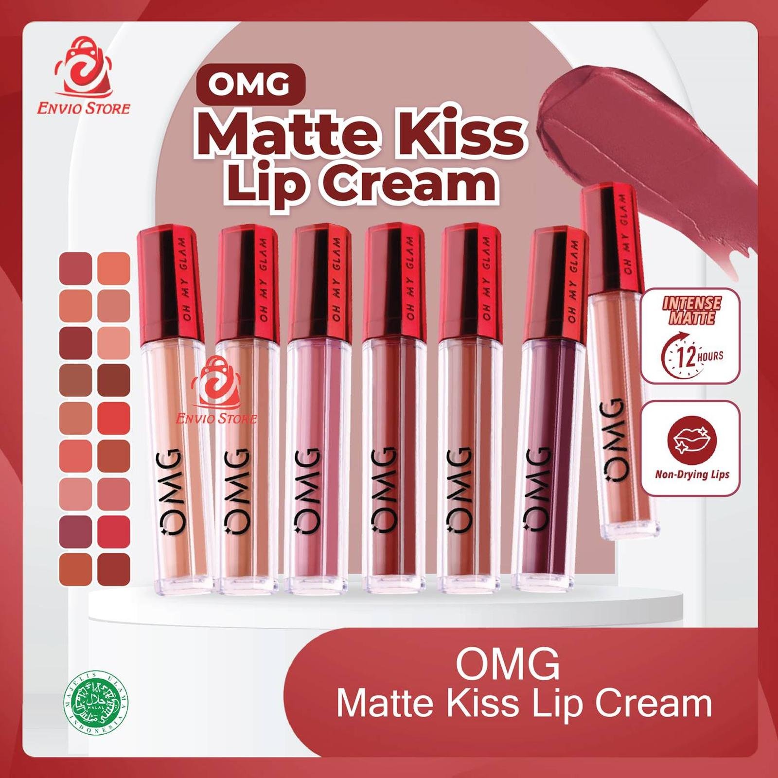 ENVIO - OMG Oh My Glam Matte Kiss Lip Cream