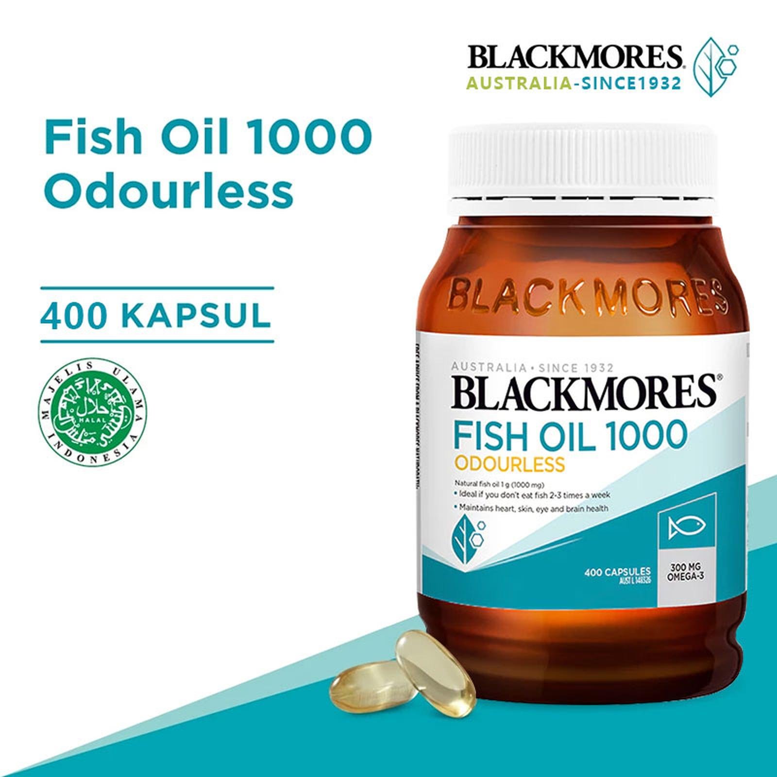 Blackmores Fish Oil 1000mg 400 capsules Omega 3