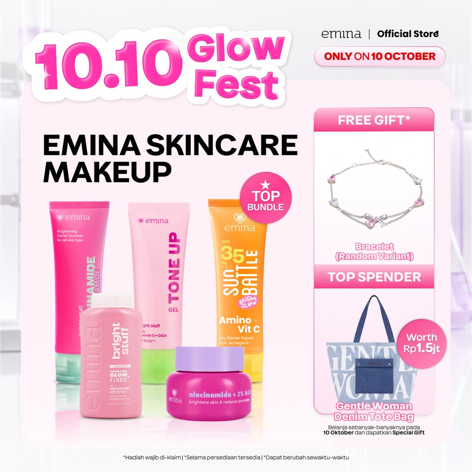 SPECIAL HARGA! Emina Skincare Make Up